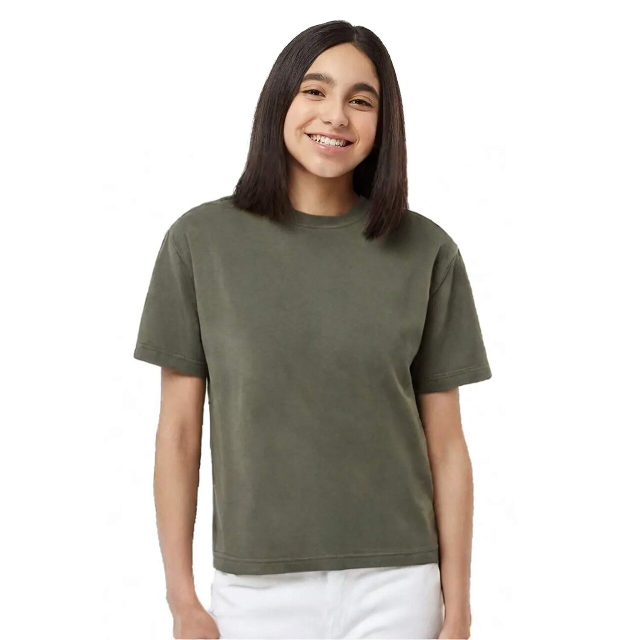 M&O Youth Gold Soft Touch Crewneck Short Sleeve T-Shirt For Daily Use